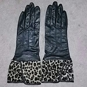 Lord & Taylor Leather Gloves sz 7 1/2